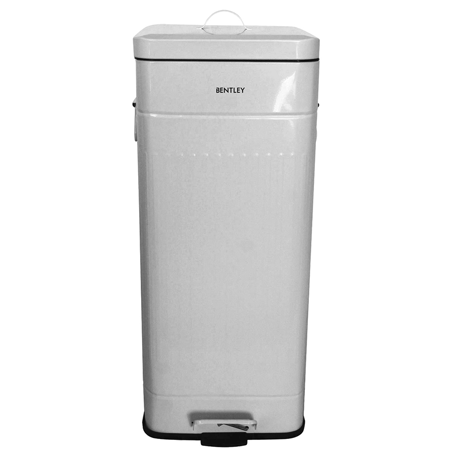 Charles Bentley Retro Trash 30L Pedal Bin - Grey